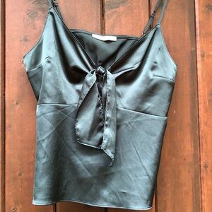 Dark Green Abercrombie Flowy Cami Blouse Size Large